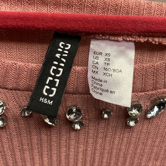 Pink H&M Jewelled Top - Picture 3 of 3